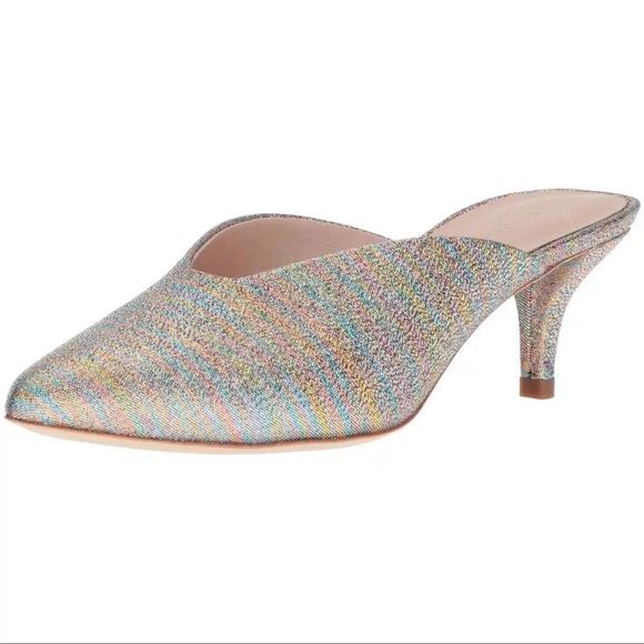 LOEFFLER RANDALLJUNO DESIGNER LUXURY PASTEL METALLIC RAINBOW MULES